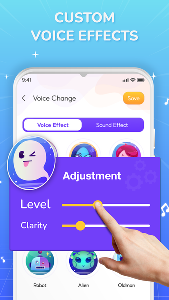 Voice Changer, Voice Effects - عکس برنامه موبایلی اندروید