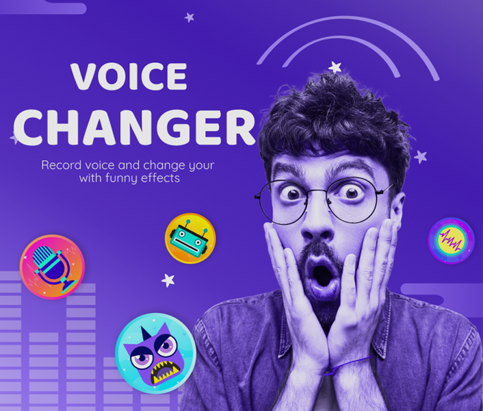 Voice Changer - Sound Effects - عکس برنامه موبایلی اندروید