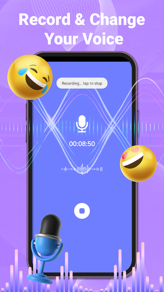 Voice changer - Sound Audio - عکس برنامه موبایلی اندروید