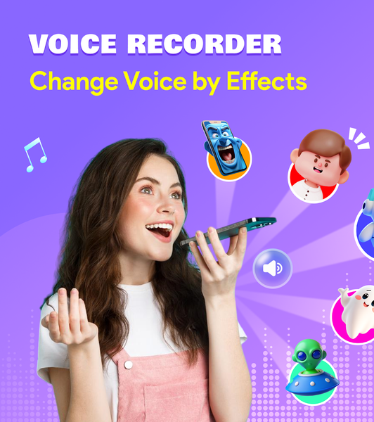 Voice Changer by Voice Effects - عکس برنامه موبایلی اندروید