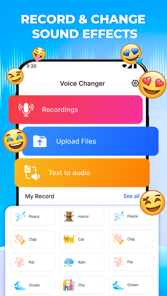 Voice Changer Sound Effects - Image screenshot of android app