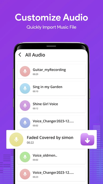 AI Voice Changer Sound Effects - عکس برنامه موبایلی اندروید