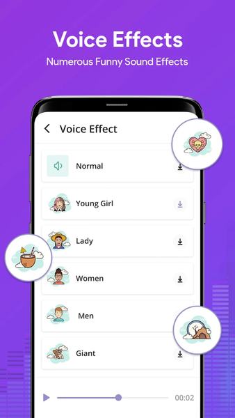 AI Voice Changer Sound Effects - عکس برنامه موبایلی اندروید