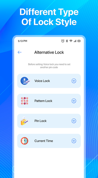 Voice Lock Screen: Pin Pattern - Image screenshot of android app