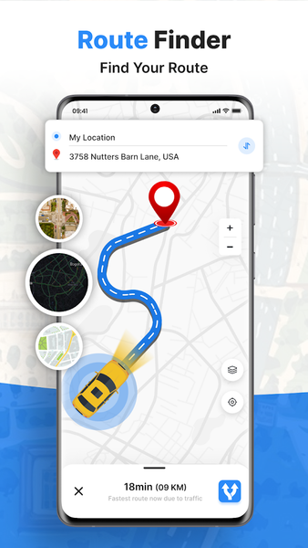 GPS Maps Voice Navigation - عکس برنامه موبایلی اندروید