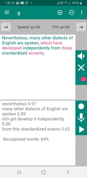 Prononce pronunciation checker - Image screenshot of android app