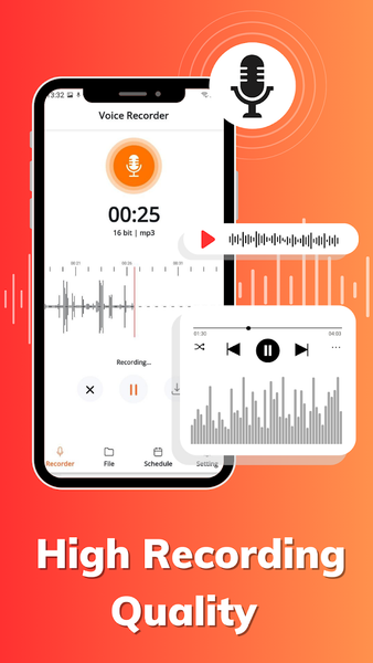 Voice Recorder Pro & Memos - عکس برنامه موبایلی اندروید