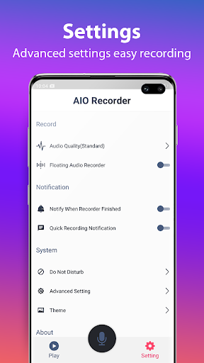 Voice Recorder Free & Sound Recorder, MP۳ Recorder - عکس برنامه موبایلی اندروید