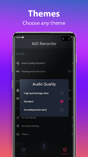 Voice Recorder Free & Sound Recorder, MP۳ Recorder - عکس برنامه موبایلی اندروید