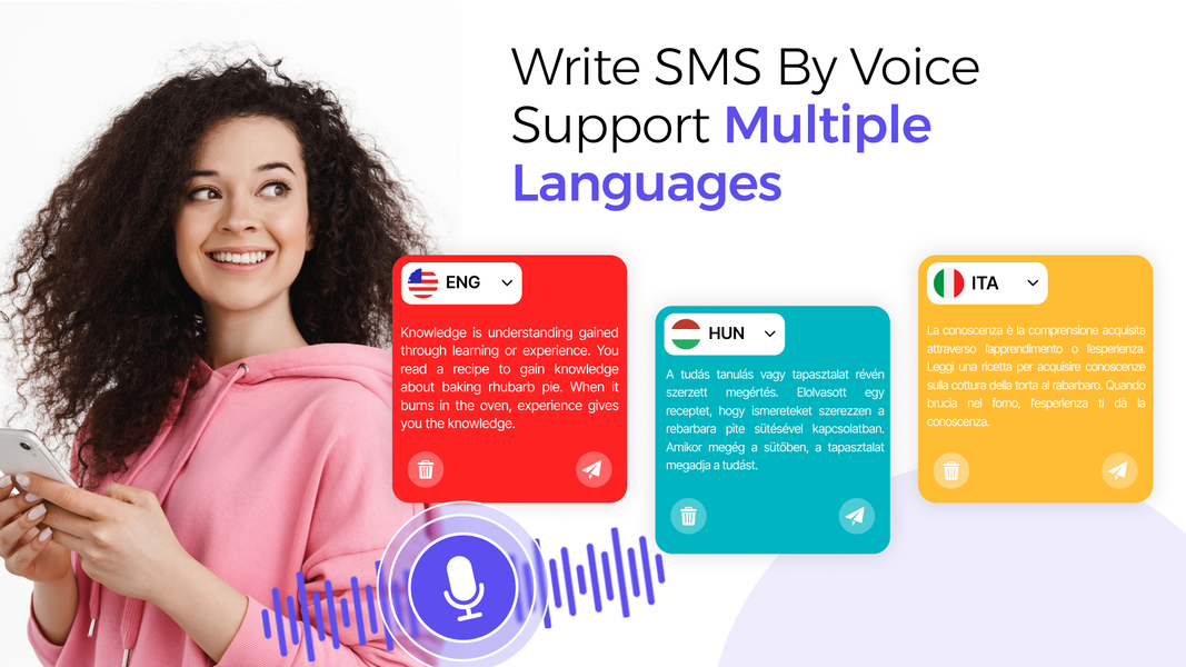 Voice SMS Typing: Voice Chat - Image screenshot of android app