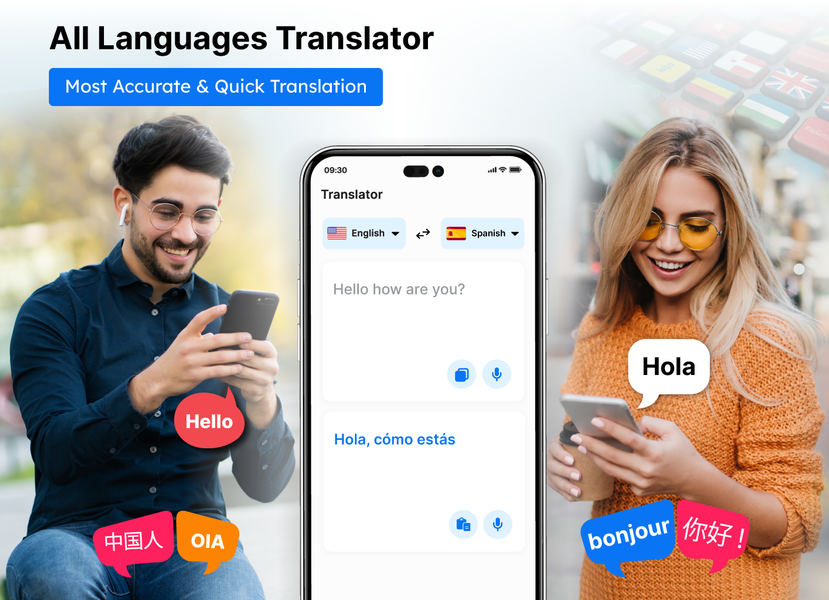 Voice Translator: AI Translate - عکس برنامه موبایلی اندروید