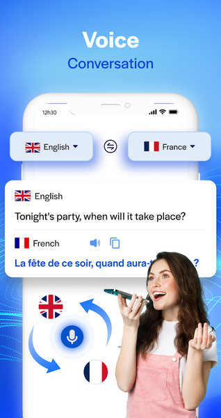 Lang Translator: Voice, Photo - عکس برنامه موبایلی اندروید