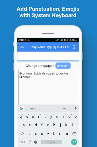 Voice Typing Keyboard Easy App - عکس برنامه موبایلی اندروید