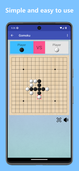 Gomoku - 2 player Tic Tac Toe - Gameplay image of android game