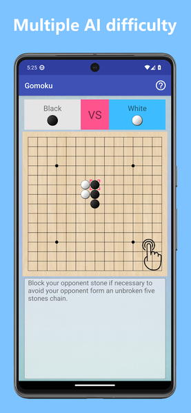 Gomoku - ۲ player Tic Tac Toe - عکس بازی موبایلی اندروید