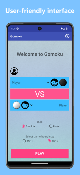 Gomoku - ۲ player Tic Tac Toe - عکس بازی موبایلی اندروید