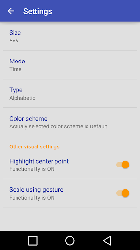 Schulte Table With Ad - Image screenshot of android app