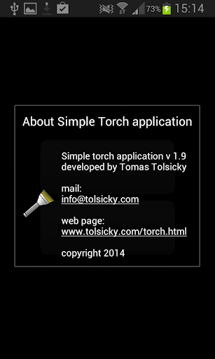 Simple torch - عکس برنامه موبایلی اندروید