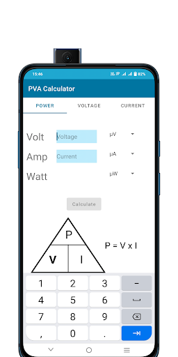 Volt Amp Watt Calculator - عکس برنامه موبایلی اندروید
