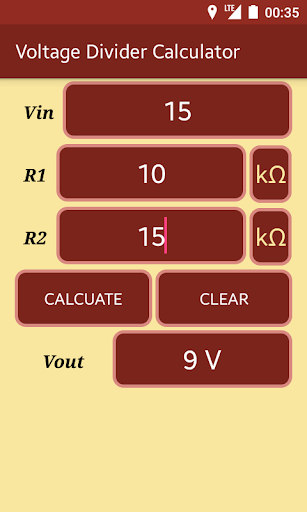 دانلود برنامه Voltage Divider Calculator اندروید Circuit Diagram