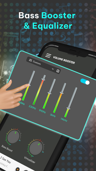 MaxBoost Volume: Bass EQ 200% - Image screenshot of android app