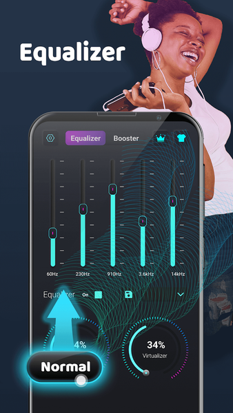 Volume Booster Equalizer ۲۰۲۴ - عکس برنامه موبایلی اندروید