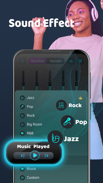 Volume Booster Equalizer ۲۰۲۴ - عکس برنامه موبایلی اندروید