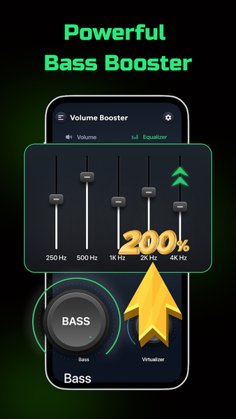 Volume Booster & Equailizer - عکس برنامه موبایلی اندروید