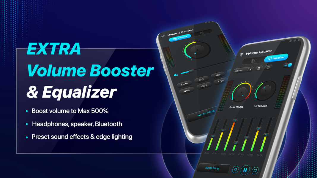 Volume Booster - Equalizer - عکس برنامه موبایلی اندروید