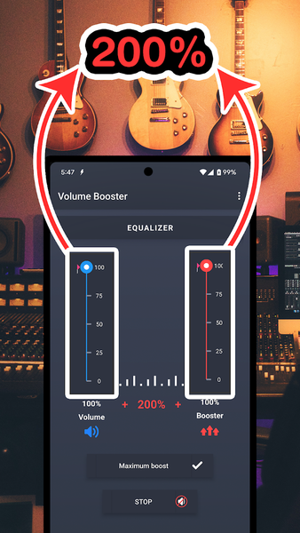 Volume Booster : Sound Booster - Image screenshot of android app