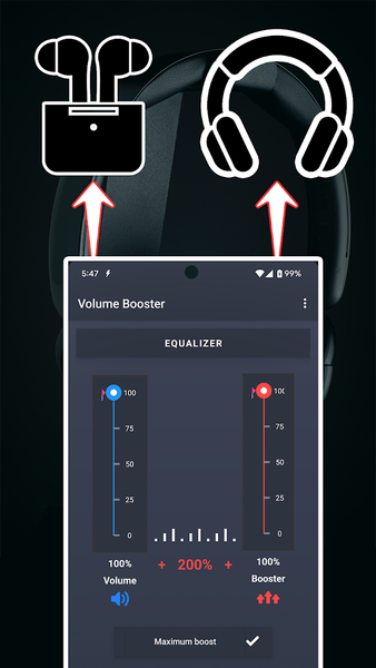 Volume Booster : Sound Booster - Image screenshot of android app