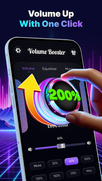 Volume Booster - Bass Booster - عکس برنامه موبایلی اندروید