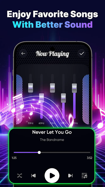 Volume Booster - Bass Booster - عکس برنامه موبایلی اندروید