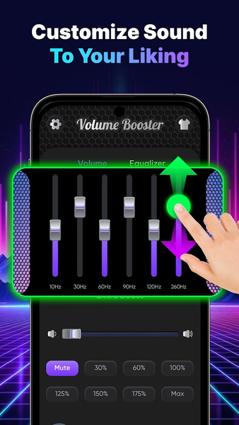 Volume Booster - Bass Booster - عکس برنامه موبایلی اندروید
