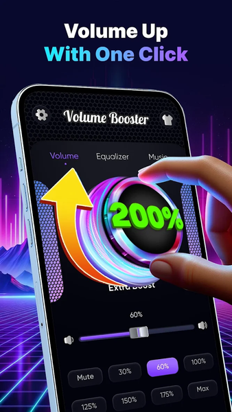 Volume Booster - Bass Booster - عکس برنامه موبایلی اندروید