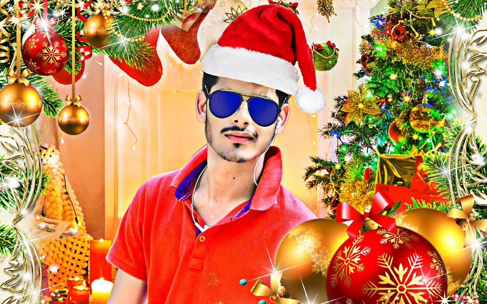 Christmas photo editor frames - عکس برنامه موبایلی اندروید