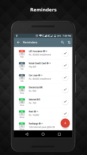 vMoneyTracker : Money Manager - عکس برنامه موبایلی اندروید