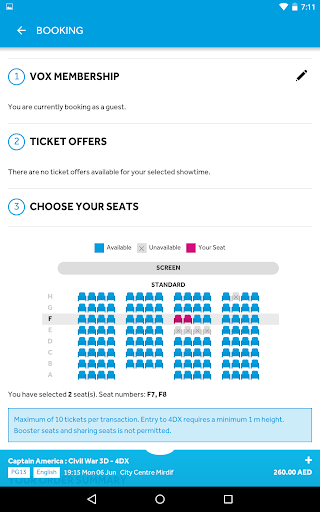 VOX Cinemas - عکس برنامه موبایلی اندروید