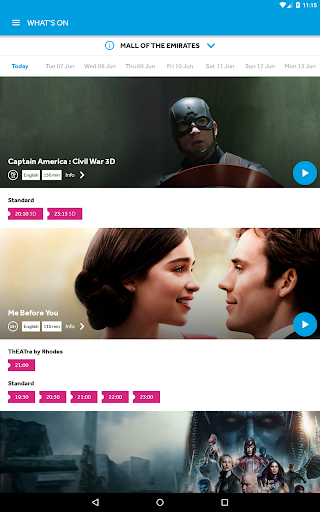 VOX Cinemas - عکس برنامه موبایلی اندروید