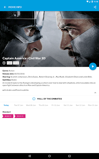 VOX Cinemas - عکس برنامه موبایلی اندروید