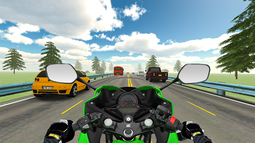 VR Highway Traffic Bike Racer - Gameplay image of android game