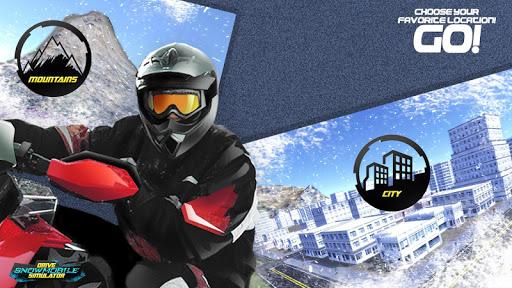 Drive Snowmobile Simulator - Gameplay image of android game