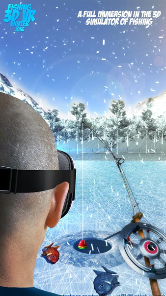 Fishing 3D VR Winter - عکس بازی موبایلی اندروید