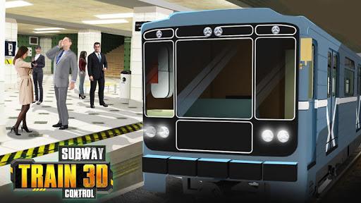 Subway Train 3D Control - Gameplay image of android game