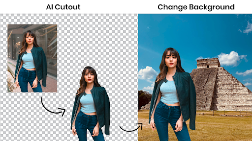 PicsCut AI Background Changer - عکس برنامه موبایلی اندروید