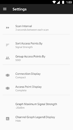 WiFi Analyzer (open-source) - Image screenshot of android app