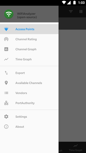 WiFi Analyzer (open-source) - Image screenshot of android app