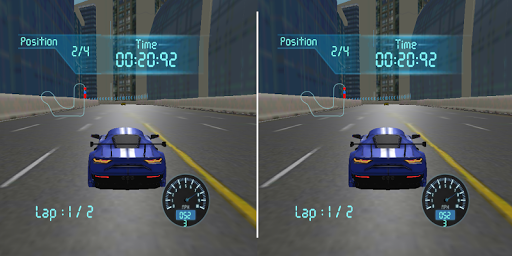VR Real Feel Racing - Gameplay image of android game