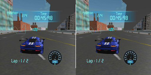 VR Real Feel Racing - Gameplay image of android game