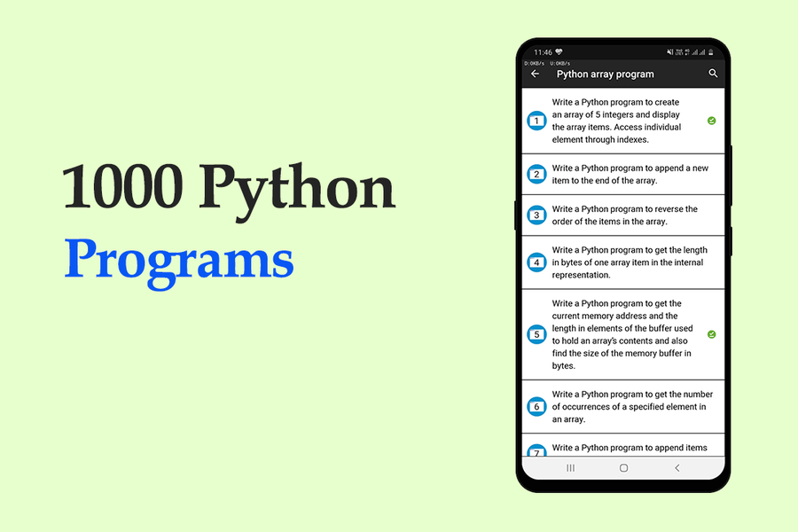 Python Practice Programs - عکس برنامه موبایلی اندروید